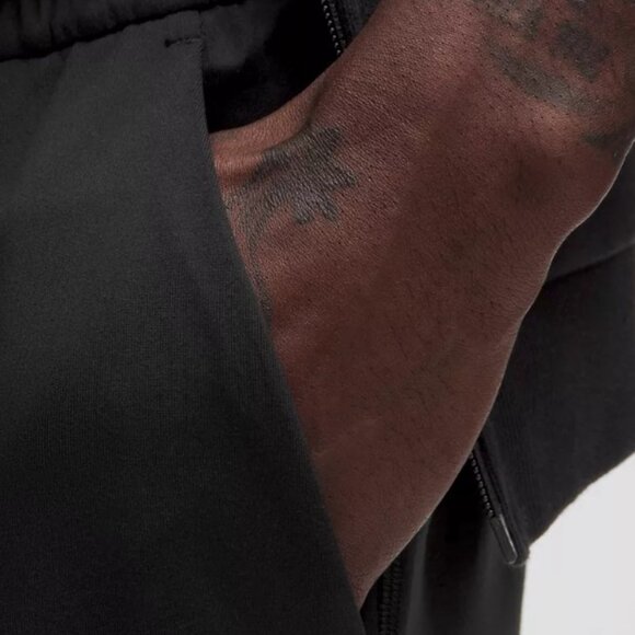 LULULEMON Men's Black Drawstring Comfortable Knit Pants size large - Picture 2 of 13